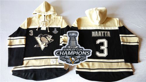 Penguins #3 Olli Maatta Black Sawyer Hooded Sweatshirt 2017 Stanley Cup Finals Champions Stitched NHL Jersey Penguins #3 Olli Maatta Black Sawyer Hooded Sweatshirt 2017 Stanley Cup Finals Champions Stitched NHL Jersey