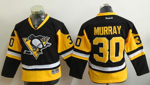 Penguins #30 Matt Murray Black Alternate Stitched Youth NHL Jersey Penguins #30 Matt Murray Black Alternate Stitched Youth NHL Jersey