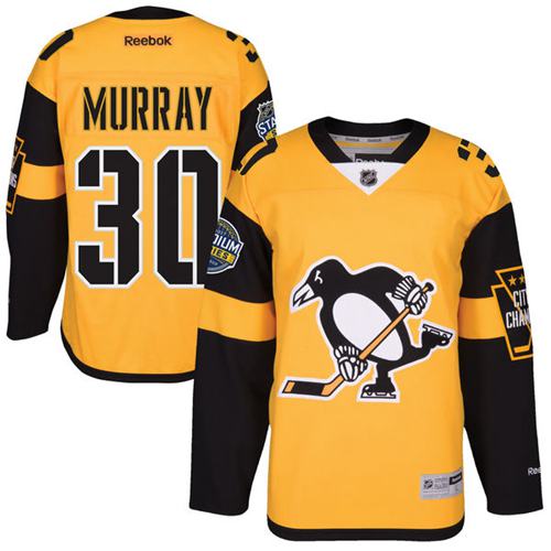 Google jerseys Penguins #30 Matt Murray Gold 2017 Stadium Series Stitched NHL Jersey