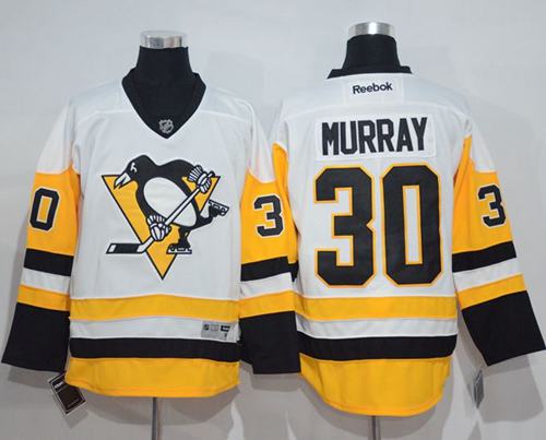 Penguins #30 Matt Murray White New Away Stitched NHL Jersey Penguins #30 Matt Murray White New Away Stitched NHL Jersey