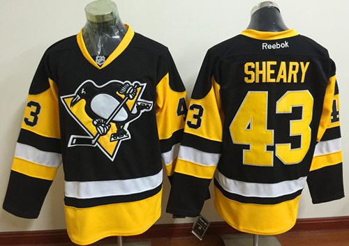 Penguins #43 Conor Sheary Black Alternate Stitched NHL Jersey Penguins #43 Conor Sheary Black Alternate Stitched NHL Jersey