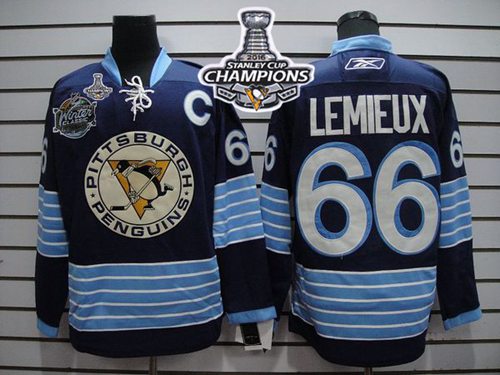 Penguins #66 Mario Lemieux Dark Blue 2011 Winter Classic Vintage 2016 Stanley Cup Champions Stitched NHL Jersey Penguins #66 Mario Lemieux Dark Blue 2011 Winter Classic Vintage 2016 Stanley Cup Champions Stitched NHL Jersey