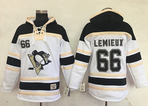 Penguins #66 Mario Lemieux White Sawyer Hooded Sweatshirt Stitched NHL Jersey Penguins #66 Mario Lemieux White Sawyer Hooded Sweatshirt Stitched NHL Jersey