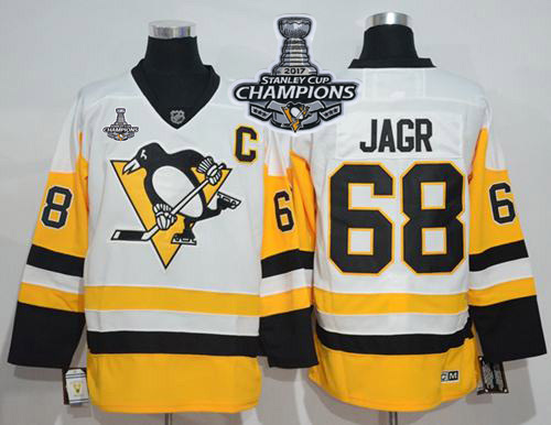 Penguins #68 Jaromir Jagr White New Away 2017 Stanley Cup Finals Champions Stitched NHL Jersey Penguins #68 Jaromir Jagr White New Away 2017 Stanley Cup Finals Champions Stitched NHL Jersey
