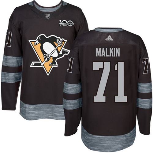 Penguins #71 Evgeni Malkin Black 1917-2017 100th Anniversary Stitched NHL Jersey Penguins #71 Evgeni Malkin Black 1917-2017 100th Anniversary Stitched NHL Jersey