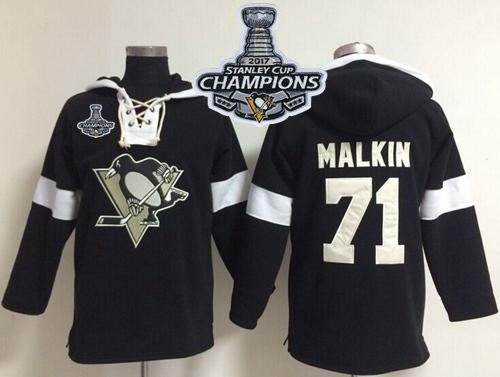 Penguins #71 Evgeni Malkin Black 2017 Stanley Cup Finals Champions NHL Pullover Hoodie Penguins #71 Evgeni Malkin Black 2017 Stanley Cup Finals Champions NHL Pullover Hoodie