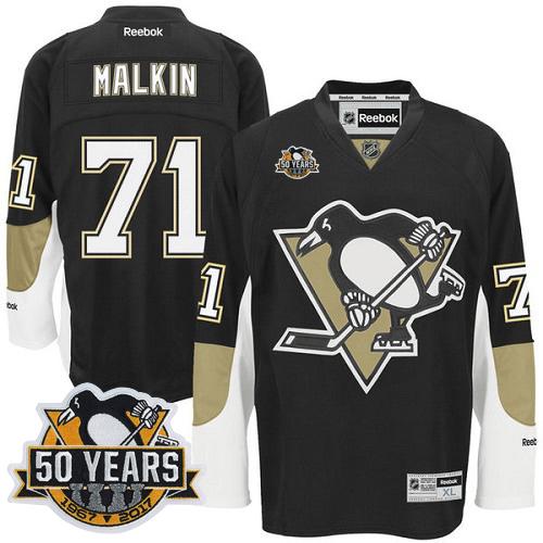 Penguins #71 Evgeni Malkin Black 50th Anniversary Stitched Youth NHL Jersey Penguins #71 Evgeni Malkin Black 50th Anniversary Stitched Youth NHL Jersey