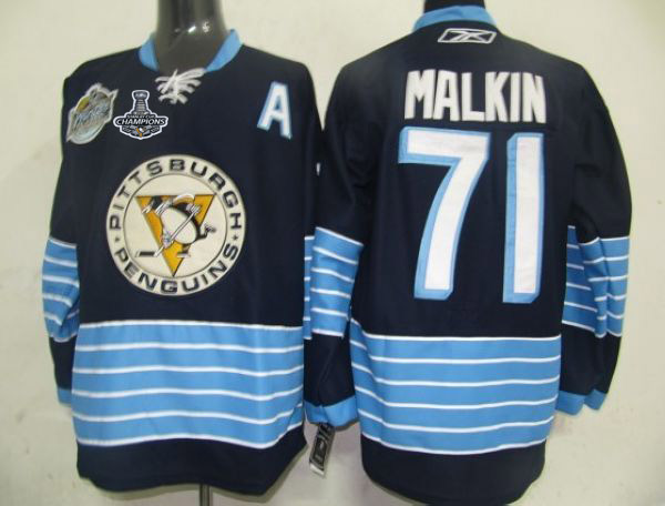 Penguins #71 Evgeni Malkin Dark BLue 2011 Winter Classic Vintage 2017 Stanley Cup Finals Champions Stitched NHL Jersey Penguins #71 Evgeni Malkin Dark BLue 2011 Winter Classic Vintage 2017 Stanley Cup Finals Champions Stitched NHL Jersey