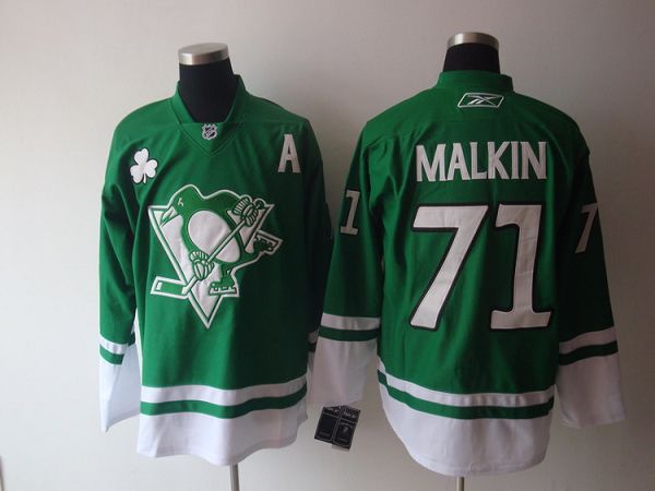 Youth Penguins #71 Evgeni Malkin Stitched Green St Patty's Day NHL Jersey Youth Penguins #71 Evgeni Malkin Stitched Green St Patty's Day NHL Jersey