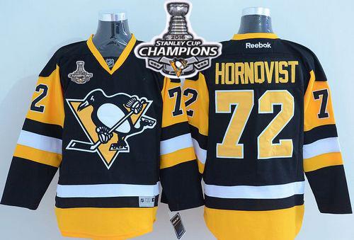 Penguins #72 Patric Hornqvist Black Alternate 2016 Stanley Cup Champions Stitched NHL Jersey Penguins #72 Patric Hornqvist Black Alternate 2016 Stanley Cup Champions Stitched NHL Jersey