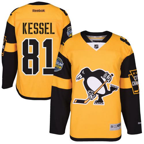 Penguins #81 Phil Kessel Gold 2017 Stadium Series Stitched NHL Jersey