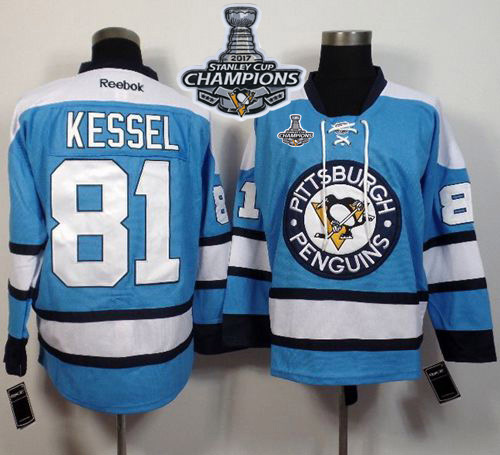 Penguins #81 Phil Kessel Light Blue Alternate 2017 Stanley Cup Finals Champions Stitched NHL Jersey Penguins #81 Phil Kessel Light Blue Alternate 2017 Stanley Cup Finals Champions Stitched NHL Jersey
