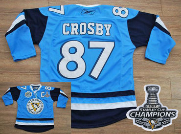 Penguins #87 Sidney Crosby Baby Blue 2011 Winter Classic Vintage 2017 Stanley Cup Finals Champions Stitched NHL Jersey Penguins #87 Sidney Crosby Baby Blue 2011 Winter Classic Vintage 2017 Stanley Cup Finals Champions Stitched NHL Jersey