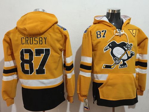 Penguins #87 Sidney Crosby Gold Sawyer Hooded Sweatshirt 2017 Stadium Series Stitched NHL Jersey Penguins #87 Sidney Crosby Gold Sawyer Hooded Sweatshirt 2017 Stadium Series Stitched NHL Jersey
