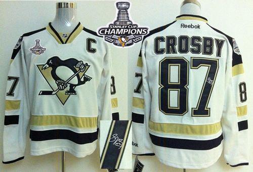 Penguins #87 Sidney Crosby White 2014 Stadium Series Autographed 2016 Stanley Cup Champions Stitched NHL Jersey Penguins #87 Sidney Crosby White 2014 Stadium Series Autographed 2016 Stanley Cup Champions Stitched NHL Jersey