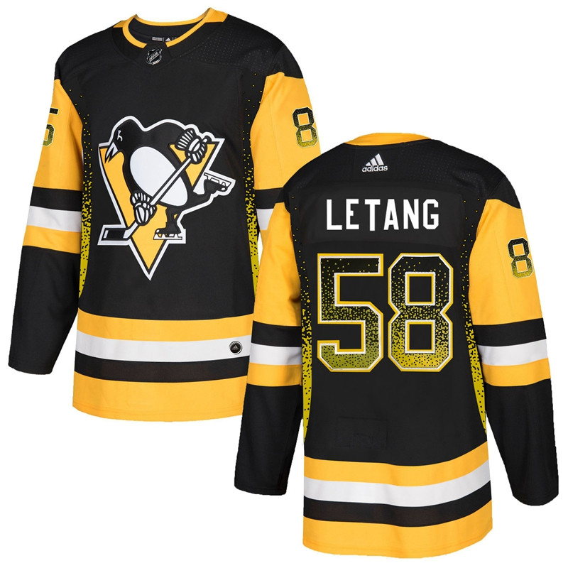 Penguins 58 Kris Letang Black Drift Fashion Adidas Jersey Penguins 58 Kris Letang Black Drift Fashion Adidas Jersey