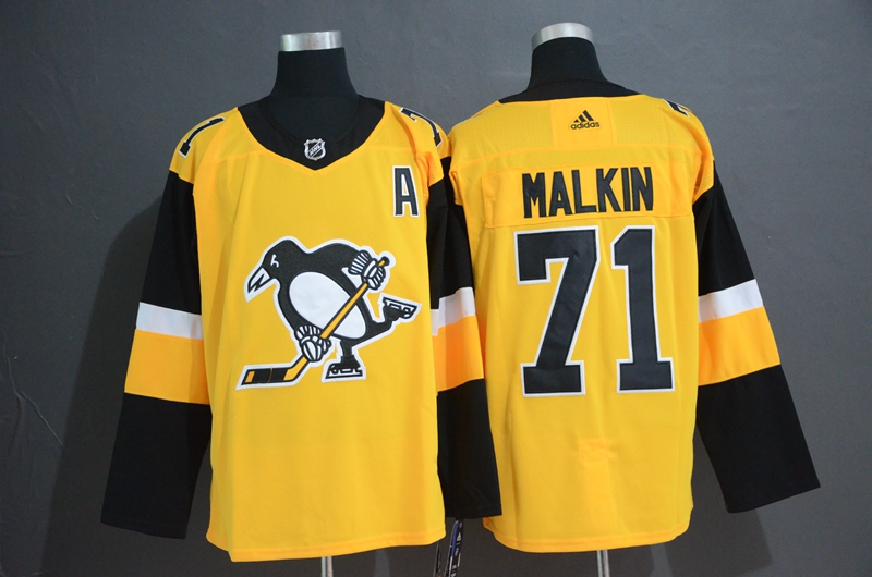 Youth Penguins 71 Evgeni Mlkin Gold Alternate Adidas Jersey