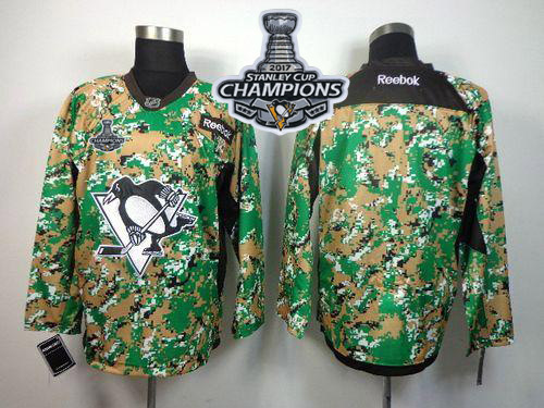 Penguins Blank Camo Veterans Day Practice 2017 Stanley Cup Finals Champions Stitched NHL Jersey Penguins Blank Camo Veterans Day Practice 2017 Stanley Cup Finals Champions Stitched NHL Jersey
