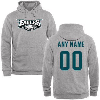 Philadelphia Eagles Steel Custom Name & Number Wordmark Pullover Hoodie Philadelphia Eagles Steel Custom Name & Number Wordmark Pullover Hoodie