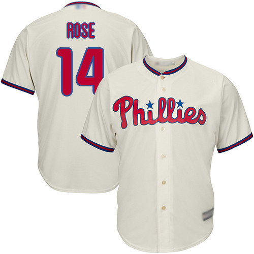 Phillies #14 Pete Rose Cream Cool Base Stitched Youth Baseball Jersey Phillies #14 Pete Rose Cream Cool Base Stitched Youth Baseball Jersey