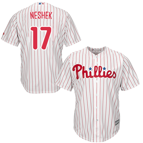 Phillies #17 Pat Neshek White(Red Strip) Cool Base Stitched Youth MLB Jersey Phillies #17 Pat Neshek White(Red Strip) Cool Base Stitched Youth MLB Jersey