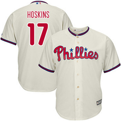 Phillies #17 Rhys Hoskins Cream Cool Base Stitched Youth MLB Jersey Phillies #17 Rhys Hoskins Cream Cool Base Stitched Youth MLB Jersey