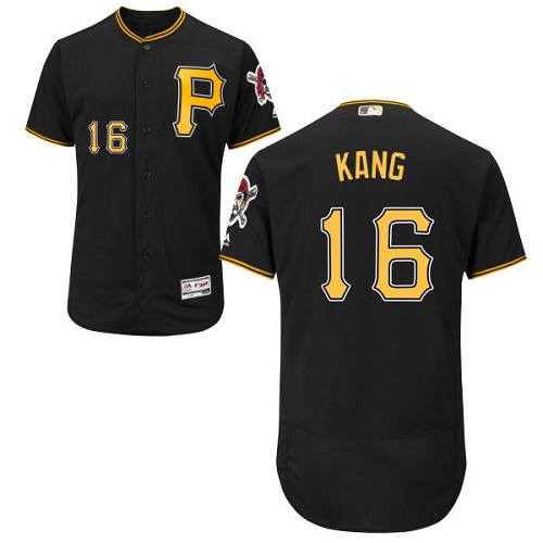 Pirates #16 Jung-ho Kang Black Flexbase Authentic Collection Stitched MLB Jersey