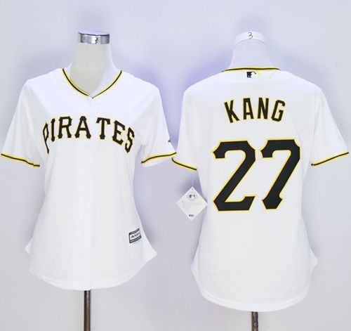 Pirates #27 Jung-ho Kang White Women's Home Stitched MLB Jersey Pirates #27 Jung-ho Kang White Women's Home Stitched MLB Jersey