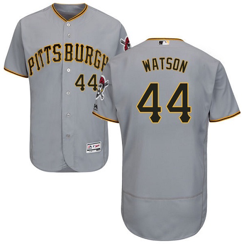 Pirates #44 Tony Watson Grey Flexbase Authentic Collection Stitched MLB Jersey Pirates #44 Tony Watson Grey Flexbase Authentic Collection Stitched MLB Jersey