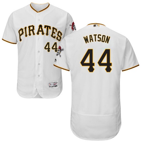 Pirates #44 Tony Watson White Flexbase Authentic Collection Stitched MLB Jersey Pirates #44 Tony Watson White Flexbase Authentic Collection Stitched MLB Jersey