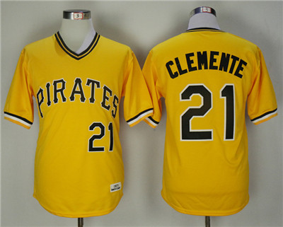 Pirates 21 Roberto Clemente Gold Alternate 1971 Jersey Pirates 21 Roberto Clemente Gold Alternate 1971 Jersey