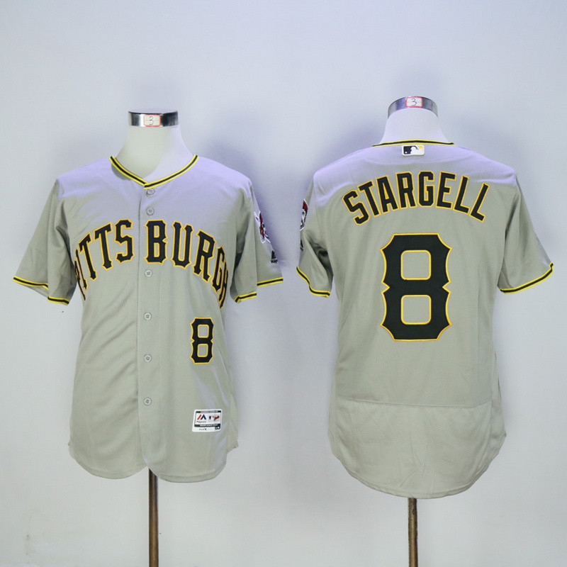 Pirates 8 Willie Stargell Gray Flexbase Jersey Pirates 8 Willie Stargell Gray Flexbase Jersey