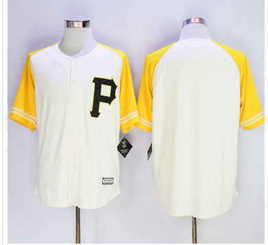 Pirates Blank CreamGold Exclusive New Cool Base Stitched MLB Jersey Pirates Blank CreamGold Exclusive New Cool Base Stitched MLB Jersey