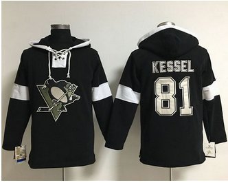 Pittsburgh Penguins #81 Phil Kessel Black Pullover NHL Hoodie