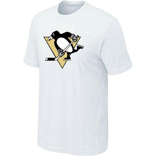 Pittsburgh Penguins Big & Tall Logo White NHL T-Shirts