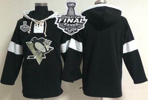 Pittsburgh Penguins Blank Black Pullover 2016 Stanley Cup Final Patch NHL Hoodie