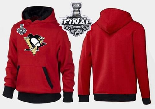 Pittsburgh Penguins Pullover 2016 Stanley Cup Final Patch Hoodie Red & Black