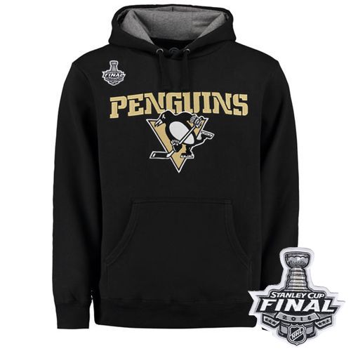 Pittsburgh Penguins Rinkside Grayton 2016 Stanley Cup Final Patch Pullover Hoodie Black