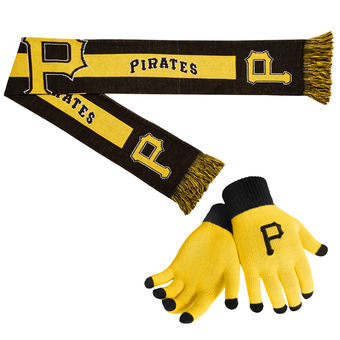Pittsburgh Pirates Gloves & Scarf Set