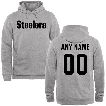 Pittsburgh Steelers Steel Custom Name & Number Wordmark Pullover Hoodie Pittsburgh Steelers Steel Custom Name & Number Wordmark Pullover Hoodie