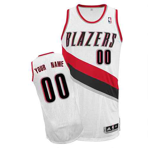 Portland Trail Blazers Custom White Home Jersey