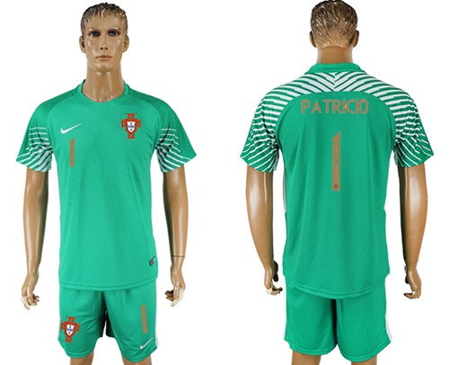 Portugal #1 Patricio Green Goalkeeper Soccer Country Jersey Portugal #1 Patricio Green Goalkeeper Soccer Country Jersey