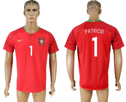 Portugal #1 Patricio Home Soccer Country Jersey Portugal #1 Patricio Home Soccer Country Jersey