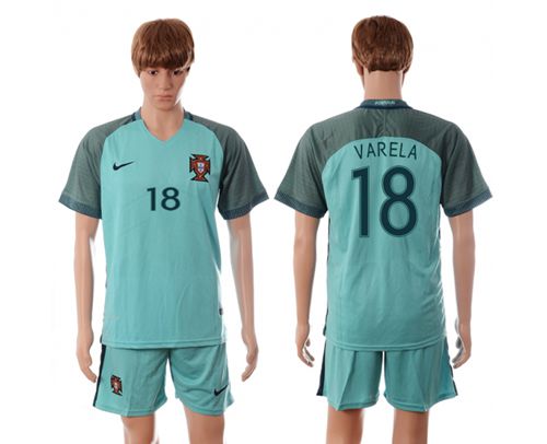 Portugal #18 Varela Away Soccer Country Jersey Portugal #18 Varela Away Soccer Country Jersey
