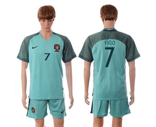 Portugal #7 Figo Away Soccer Country Jersey Portugal #7 Figo Away Soccer Country Jersey