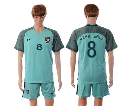 Portugal #8 J.Moutinho Away Soccer Country Jersey Portugal #8 J.Moutinho Away Soccer Country Jersey