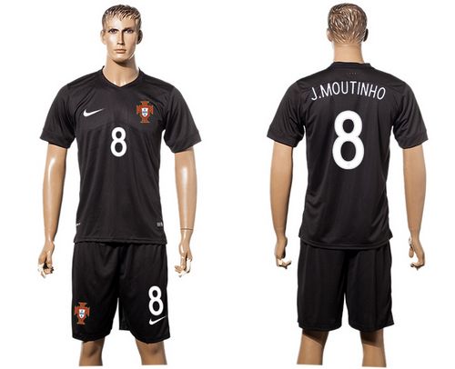 Portugal #8 J.Moutinho SEC Away Soccer Country Jersey Portugal #8 J.Moutinho SEC Away Soccer Country Jersey