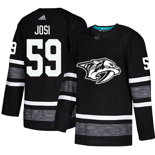 Predators #59 Roman Josi Black Authentic 2019 All-Star Stitched Youth Hockey Jersey
