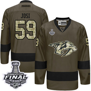 Predators #59 Roman Josi Green Salute to Service 2017 Stanley Cup Final Patch Stitched NHL Jersey Predators #59 Roman Josi Green Salute to Service 2017 Stanley Cup Final Patch Stitched NHL Jersey