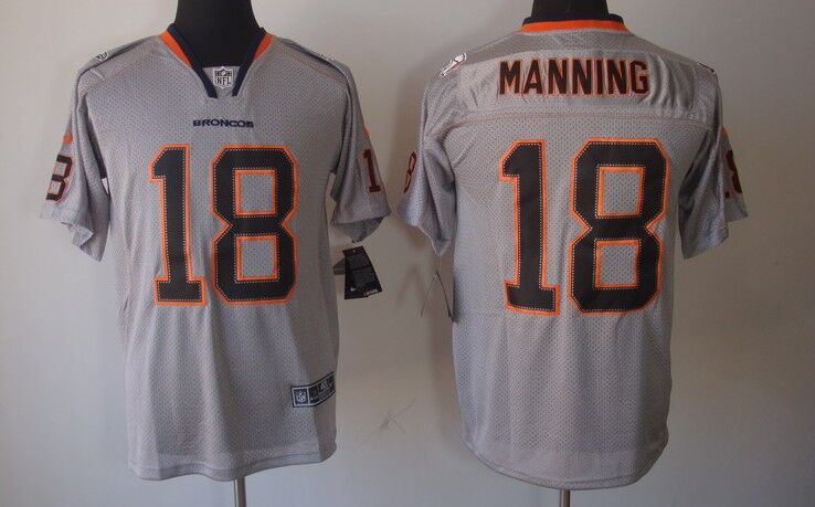 Nike Broncos #18 Peyton Manning Men's Stitched NFL New Elite Jersey